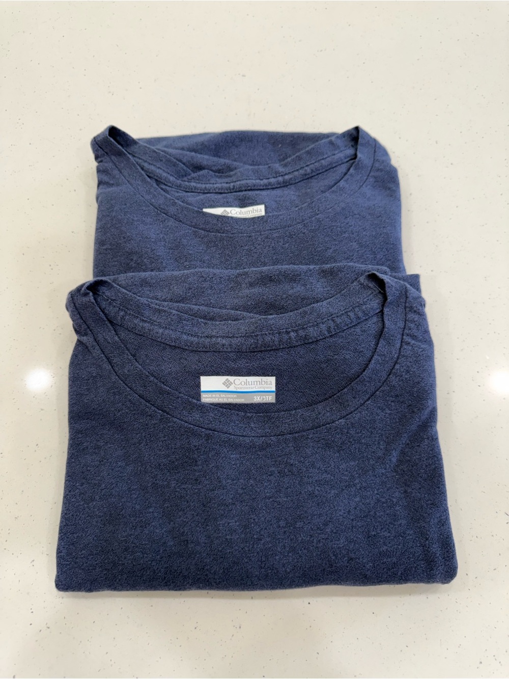Columbia Gray Crew Neck Tee with Gray Accent